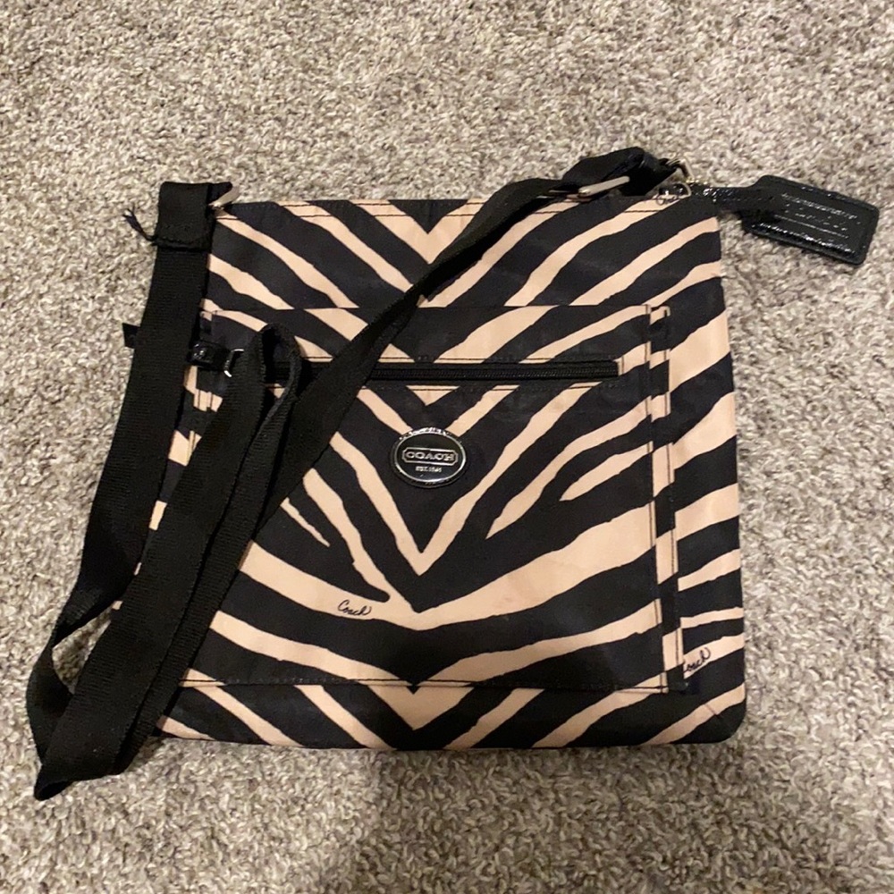 Coach Zebra Print Cross Body